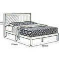 thumbnail image 5 of Full Size Anti Skid Wooden Bed Frame with Headboard, Natural Brown- Saltoro Sherpi, 5 of 5