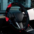 thumbnail image 6 of Electrocardiogram 14.5 Inch Printing PVC Leather Auto Accessories Car Wheel Cover Steering Wheel Covers Steering Wheel Cover, 6 of 6