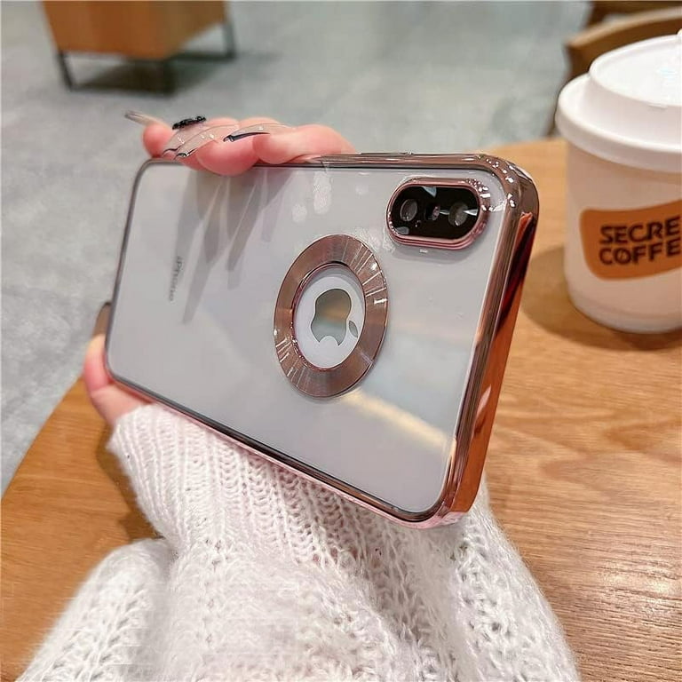 for iPhone XR XS Max Case Logo View,with Camera Lens Protector