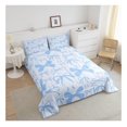 thumbnail image 4 of Cute Bowknot Comforter Set Twin Size Blue Girls Bow Bedding Set Kawaii Duvet Quilt Breathable Soft Lightweight Microfiber Decor, 4 of 9