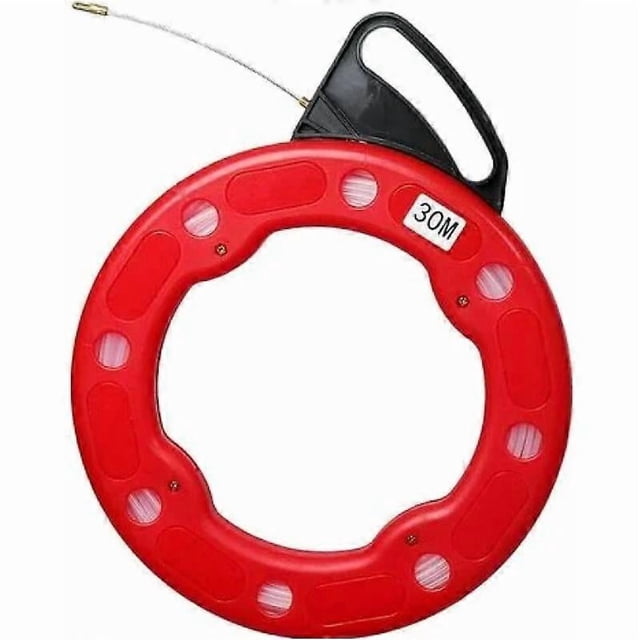 Flexible Fish Tape For Easy Use In Wire Fishing Tools, Non-Conductive & Durable With High Tensile Strength Core, Ergonomic Design For Electrician