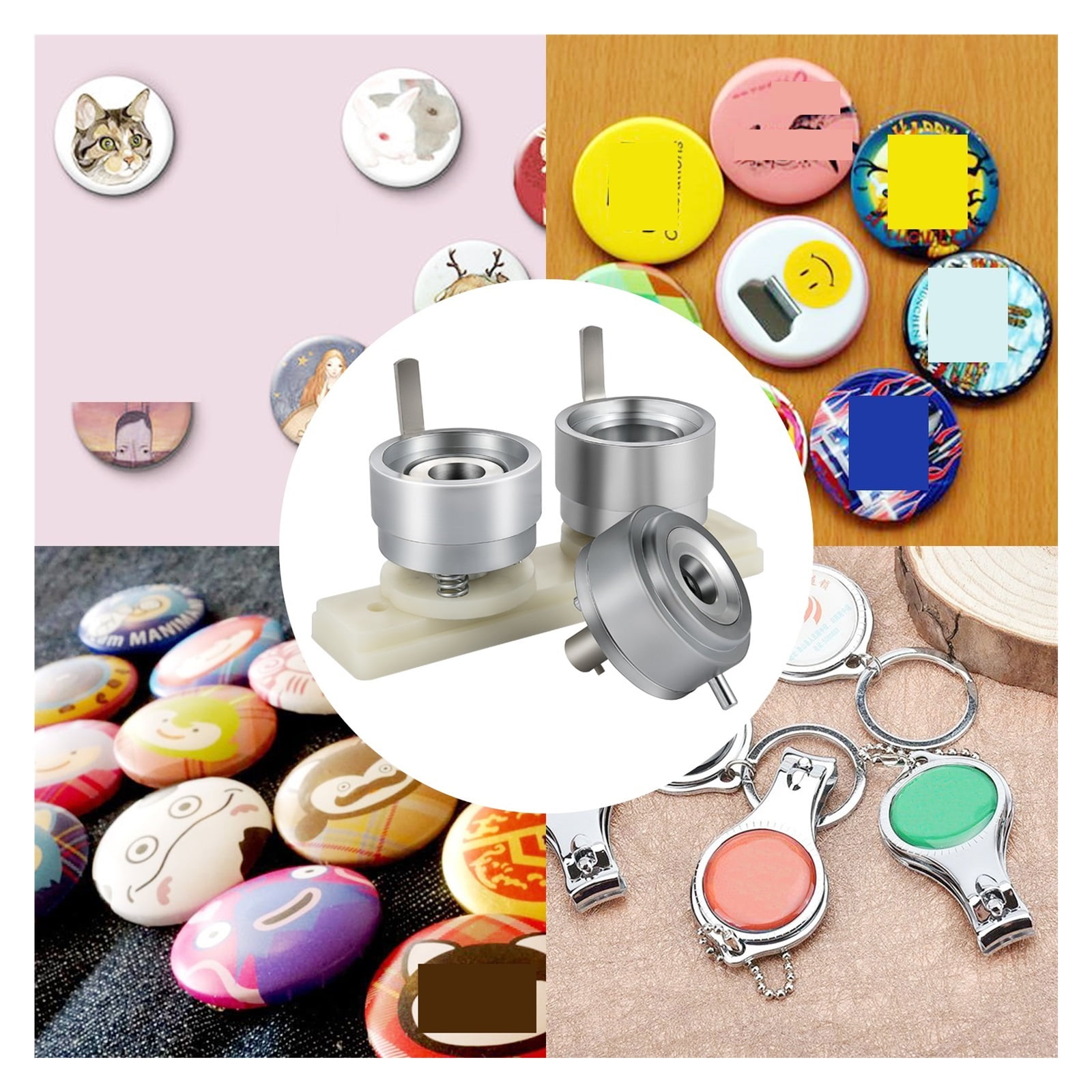 Button Badge Maker Machine Interchangeable Die 32mm 44mm 50mm 56mm 58mm 75mm For DIY Badge Making Machine