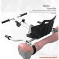 thumbnail image 6 of Hover Kart Go Kart Adjustable Seat Attachment for 6.5" Hover-Board Buggy - White, 6 of 7