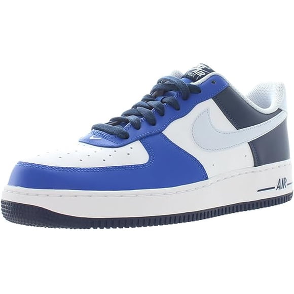 Nike Men's Air Force 1 '07 White/Game Royal/Midnight Navy/Football Grey running shoes