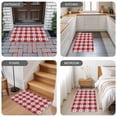 thumbnail image 6 of 4th of July Door Mat Indoor Outdoor, Independence Day Red White Plaid Blue Star Non Slip Welcome Mat with Rubber Backing, Absorbent Fabric Front Door Mats Entryway Rug for Home Patio Entrance 16"x24", 6 of 9