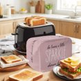 thumbnail image 3 of Toaster Cover 2 Slice, Pink Dustproof Bakeware Oven Protector with Top Hook, She Leaves A Little SPARKLE Wherever She Goes Waterproof Small Kitchen Appliance Toasters Dust Cover, 12"x7.5"x8", 3 of 9
