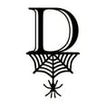 thumbnail image 2 of Halloween Ornaments, Halloween 26 Letter Decoration Hang Tag, Spider Hang Tag, D, 2 of 9