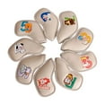 thumbnail image 5 of 9Pcs Colorful Golf Iron Headcover Golf Club Head Cover Sticky for Outdoor Sports Beige, 5 of 8