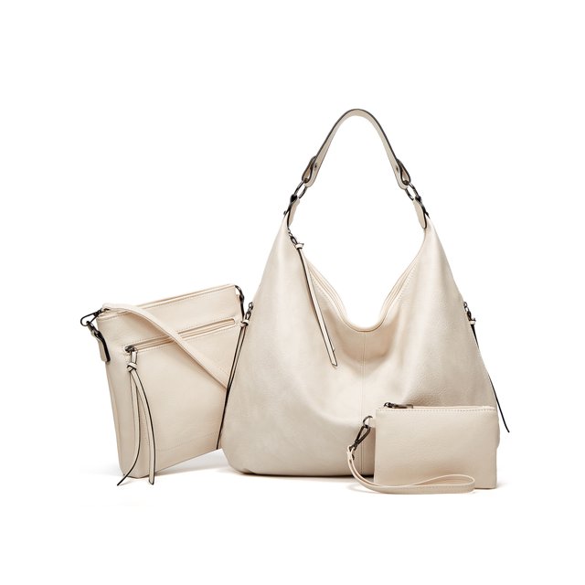 MAWCLOS Sacoche pour Femme à Poignée Supérieure Sac à Main Messager 3 Pcs Sacs Bandoulière Sac à Main Femme Vintage Sangle Ajustable Blanc Sac Enfant Aucun