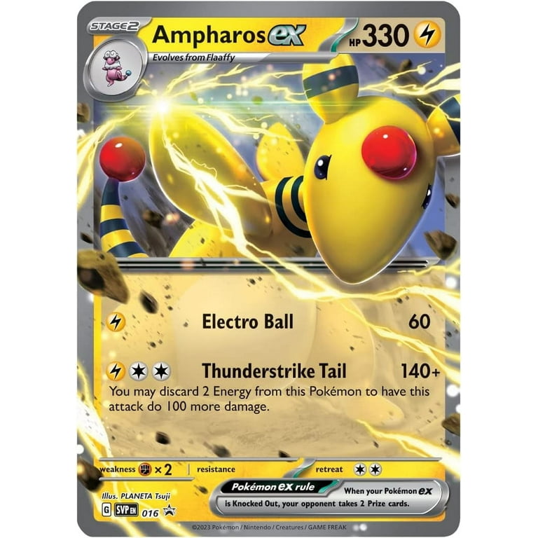 pokemon ampharos card Mega ex - Pokmon TCG Pocket Neo Genesis Ampharos - Holo Fan Card