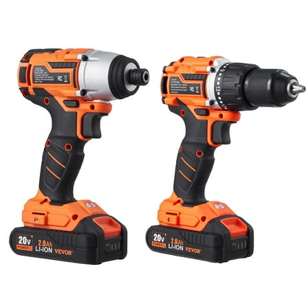 Tool Combo Kit Max 20V 2-Tool Cordless Set with 2.0 Ah Batteries, Perfect for Home Use