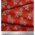 thumbnail image 3 of Soimoi Velvet Fabric Artistic Paisley Decor Fabric Printed Yard 58 Inch Wide, 3 of 3