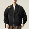 thumbnail image 4 of Chaquetas de béisbol de moda para hombre con cremallera en V, abrigos masculinos elegantes Y2k de alta calidad, ropa barata, ofertas, reseñas coreanas, muchas estéticas de Joker, 4 of 4