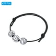 thumbnail image 3 of Uxcell Pulseras de Voleibol, 20 Pcs Regalos de Voleibol Pulseras Ajustables Negro Blanco, 3 of 6