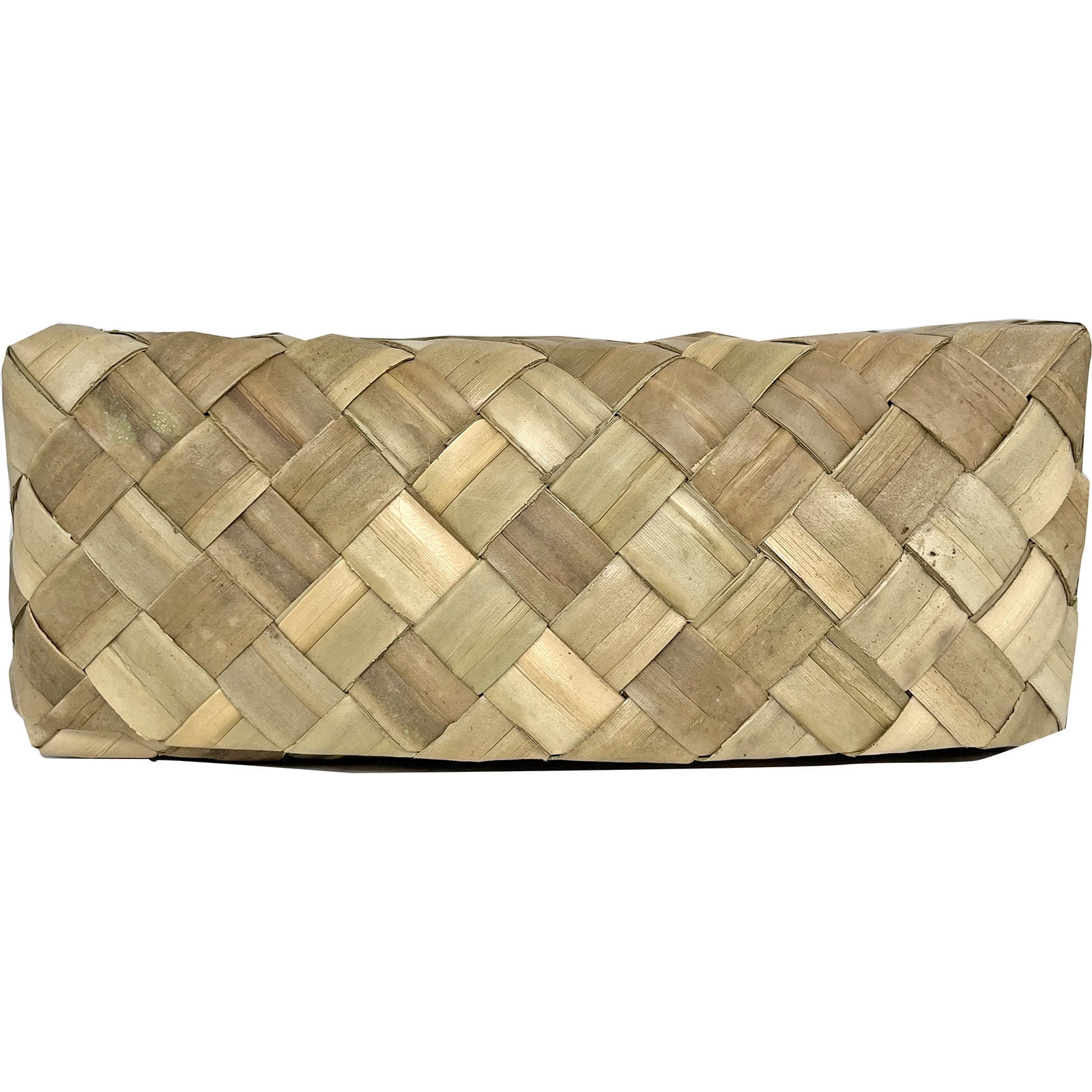 South Seas Native Treasures 4" x 10" x 10" Basket Lauhala, 1 Each