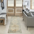 thumbnail image 4 of Nourison Astra Machine Washable Persian Beige Blue 2'2" x 8' Area Rug (2x8), 4 of 9
