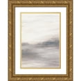thumbnail image 1 of Lee, Judson 14x18 Gold Ornate Wood Framed with Double Matting Museum Art Print Titled - Blue-Mauve Abstract, 1 of 4
