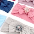 thumbnail image 6 of LNMQLPDBS Baby Bows Headband with Flower Newborn Elastic Floral Hair Bow Toddler Hair Accessories Infant Soft Stretchy Hairbands Turban, 6 of 6