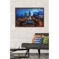 thumbnail image 2 of Cityscapes - Indianapolis, Indiana Wall Poster, 22.375" x 34", Framed, 2 of 3