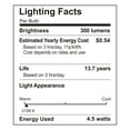 thumbnail image 6 of BH&G LED Light Bulb, 4.5 Watts (40W Equiv.) B10 Candle Bulb Dimmable E26 Medium Base, Ultra Warm 4 Pack, 6 of 8