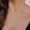 thumbnail image 3 of SZUL Women's 14K Solid Yellow Gold A Mini Initial Necklace, 3 of 5