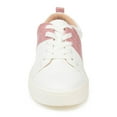thumbnail image 6 of Journee Womens Raaye Two-Tone Lace-Up Sneakers, 6 of 8