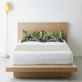 thumbnail image 6 of Yayeee Pillowcase Standard Size Set of 2 Satin Wrinkle Resistant Pillow Case, Gray Floral, 6 of 8