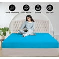 thumbnail image 5 of 1000 Thread Count 3 Piece (1- Fitted Sheet + 2- Pillow cover) Quality 15 Inch Deep Pocket 100% Egyptian Cotton Color Turquise Blue Solid Size King, 5 of 6