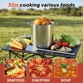 thumbnail image 4 of 60QT Stainless Steel Seafood Boil Pot,32" Detachable Mixing Paddle & 40QT Strainer Basket,Crawfish Crab Shrimp Boiler,Outdoor Stock Pot for Cooking, 4 of 7