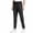 Black, variant on MXALUOB Men's Running Pants Elastic Waist Drawstring Ankle Length Pant with Zipper Pockets Stretch Athletic Trousers for Training Gym