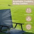 thumbnail image 2 of JMGJOY 4-Pack Folding Patio Chairs for Outdoor Relaxation, Supportive High-Back Sling Chairs with Armrests, Foldable for Garden, Backyard, and Pool (blue), 2 of 9