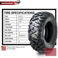 thumbnail image 3 of Set 2 WANDA UTV Tires 24x9-10 6PR for 2017 Kawasaki Mule SX Front, 3 of 6