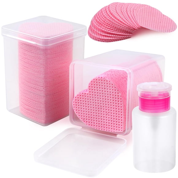 400 toallitas para uñas sin pelusa, 1 botella dispensadora de bomba desplegable, súper absorbentes, suaves, no tejidas, toallitas de pegamento para pestañas, extensiones de pestañas, toallitas de limp