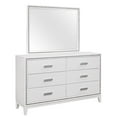 thumbnail image 4 of Pemberly Row White Wood 6-drawer Dresser with Crushed Crystal Accent, 4 of 6