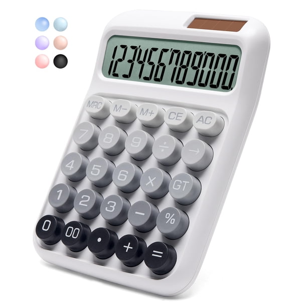 Calculadora de escritorio NGIFERA con pantalla LCD grande de 12 dígitos