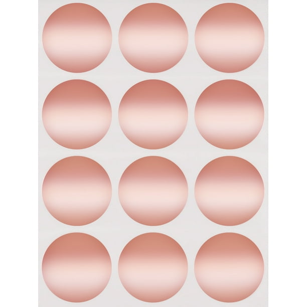 Royal Green Color Code Labels 1 5 Inch Metallic Stickers In Rose Gold 3 8 Cm 1200 Pack Walmart Com Walmart Com