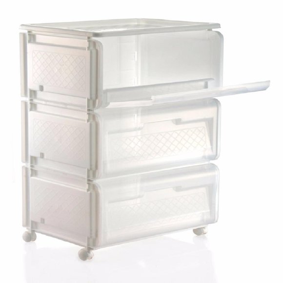 Carrito Organizador Mr Cart 3 Niv De 40 x 31 x 72 cm blanco 1