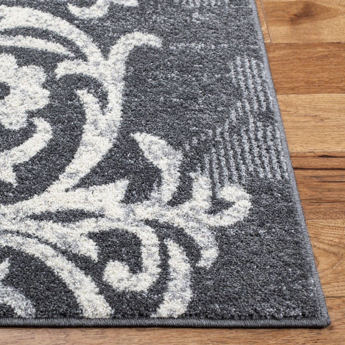 SAFAVIEH Adirondack Hortense Floral Area Rug, Charcoal/Ivory, 8' x 10'