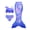 Blue, variant on Girls Mermaid Tail Swimsuit 3-Piece Tankini Set, Ruffle Bikini Bathing Suit for Toddler & Kids Ages 3-7