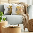thumbnail image 5 of Ambesonne Beach Throw Pillow Cover 2 Pack, Sea Shells and Starfish, 16", Earth Yellow Cream, 5 of 5