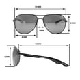 thumbnail image 5 of Southpole Men's 5080SP Metal UV400 Protective Aviator Pilot Fashion Sunglasses, 63mm, 5 of 6