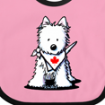 thumbnail image 4 of Inktastic Canada Day Westie Boys or Girls Baby Bib, 4 of 4