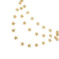 thumbnail image 3 of Naiovety Marca Fenkicyen, pancarta con forma de estrella de 4M, guirnalda de papel dorado y plateado, adornos de empavesado, fiesta, boda, decoración Kits de decoración para fiestas No.01 Naiovety JR1188-01, 3 of 6