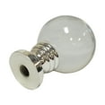 thumbnail image 3 of Royal Designs, Inc. Clear Crystal Ball Lamp Finial for Lamp Shade, Polished Silver Base - Set of 2, 3 of 5