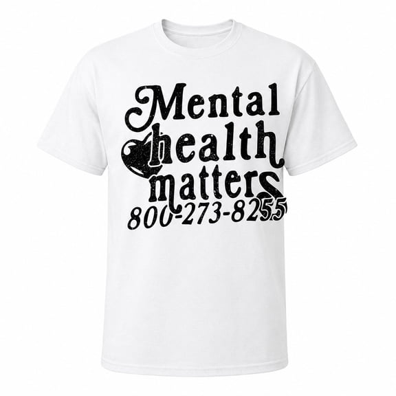 Mental Health Matters Graphic T-Shirt, Unisex Classic Fit Tee