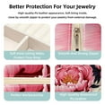 thumbnail image 3 of Peony Travel Portable Square Organizer Box: Earring Organizer & Jewelry Display for Girls and Women, 3 of 6