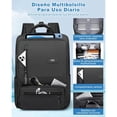 thumbnail image 2 of Mochila Para Laptop Hombres Escolar Viaje Antirrobo Y Impermeable Color Negro, 2 of 3
