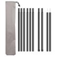 thumbnail image 2 of 2Pcs Portable Tent Poles Accessories Awning Poles Heavy Duty Support 5 Section, 2 of 8
