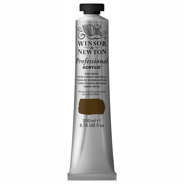 Pintura acrílica profesional Winsor & Newton 200 ml Sombra Tostada