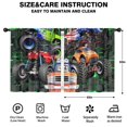 thumbnail image 2 of Race Track Curtains, Road Racing Start Finish Line Sports Theme Cool Game Print Blackout Window Drapes Curtains for Kids Boys Teens Bedroom Living Room, 52x63 L, 2 of 5